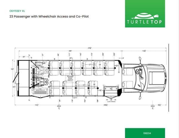 Odyssey XL F600 23 Passenger with Wheelchair Access and Co-Pilot